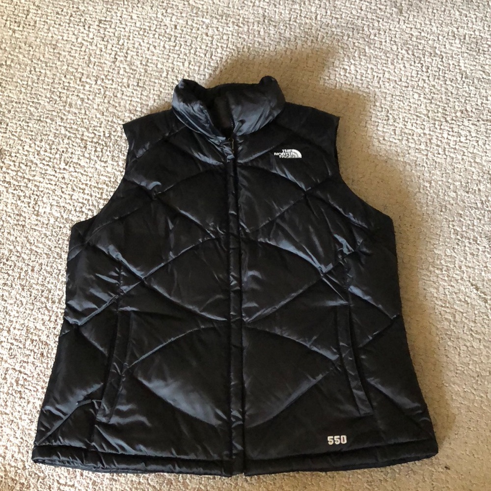 The North Face Black down puffer vest